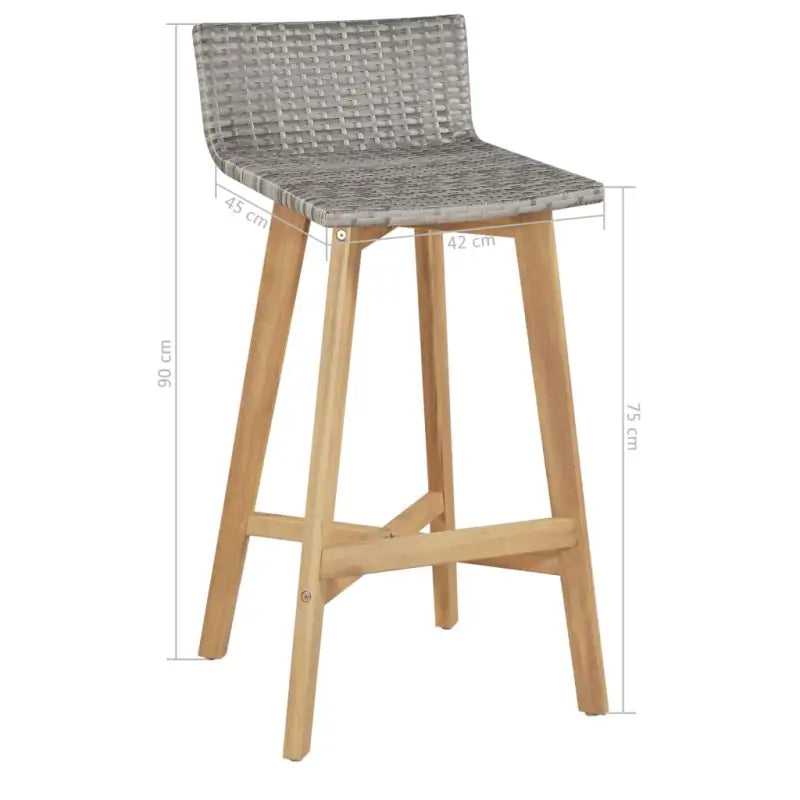 Tuinsets met massief acaciahout levering bevat stabiele barset optie - Tuinsets