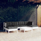 Tuinsets met massief grenenhout en comfortabele rugzijkussen - Tuinsets