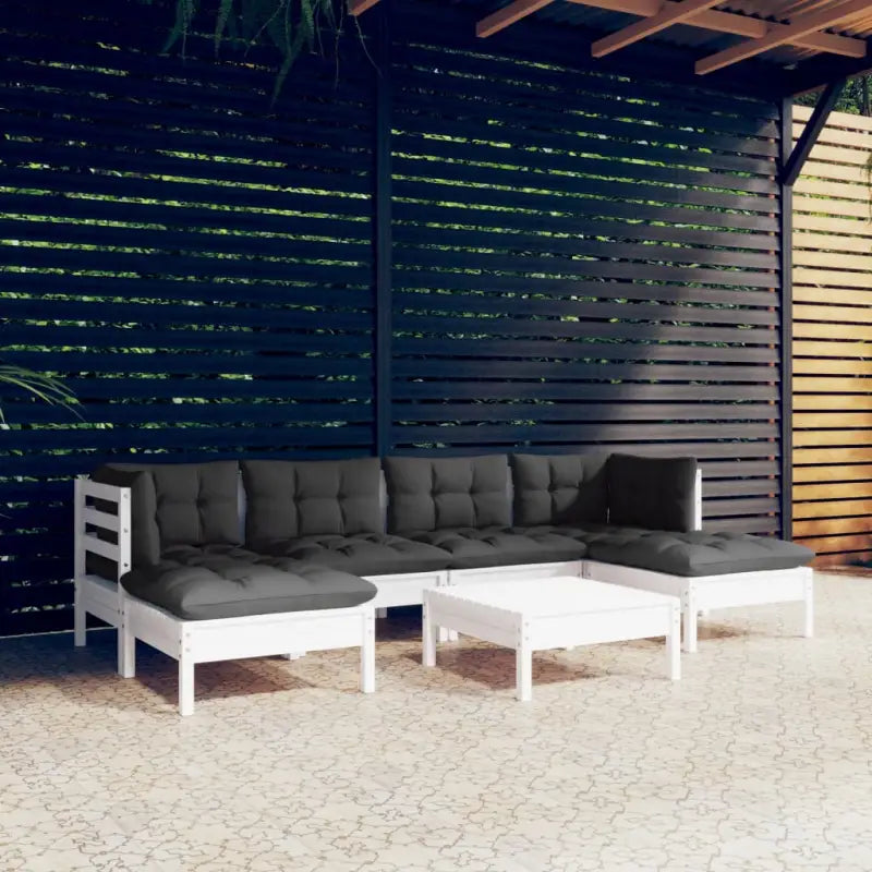 Tuinsets met massief grenenhout en comfortabele rugzijkussen - Tuinsets