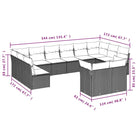 Tuinsets met poly rattan en comfortabele zitervaring in gepoedercoat staal - Tuinsets
