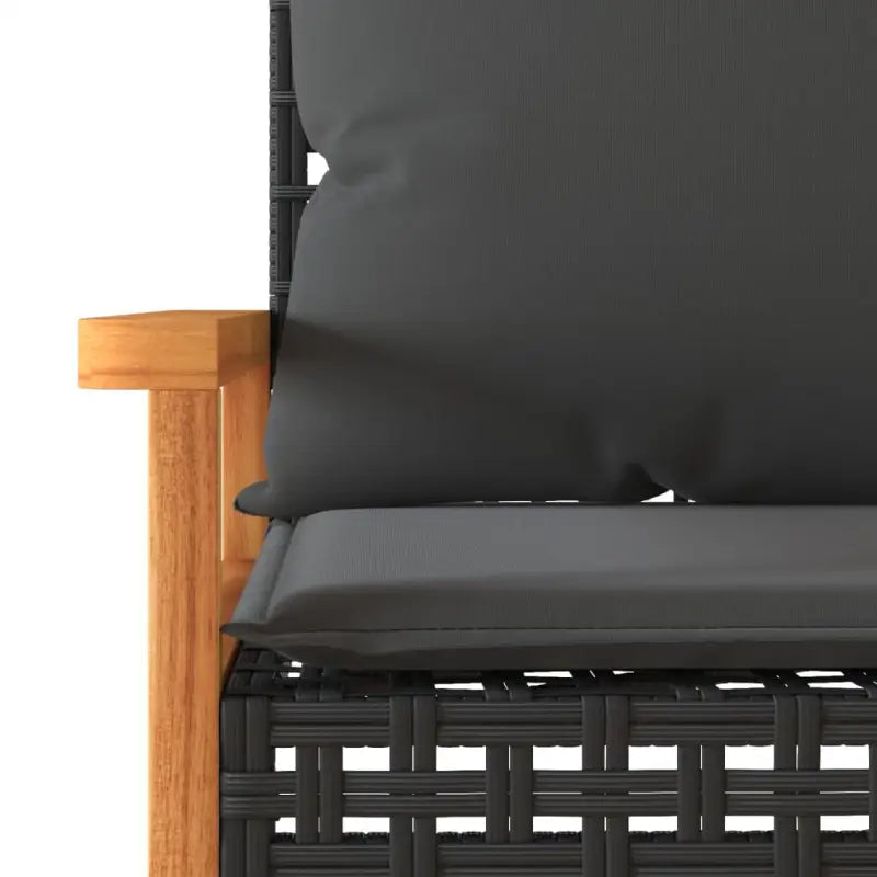 Tuinsets met poly rattan en comfortabele zitervaring in natuurlijke afwerking - Tuinsets