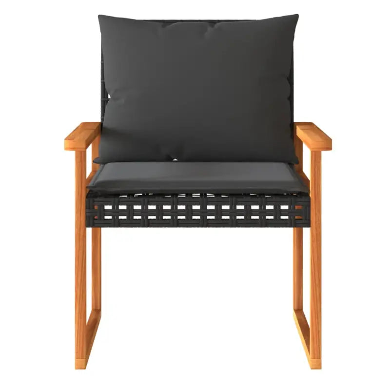 Tuinsets met poly rattan en comfortabele zitervaring in natuurlijke afwerking - Tuinsets