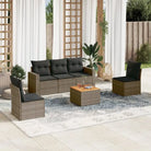 Tuinsets met poly rattan en gepoedercoat staal voor buitenplezier - Grijs - Tuinsets