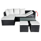 Tuinsets met stalen frame voor moderne elegantie levering bevat - Tuinsets