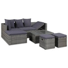Tuinsets met stalen frame voor moderne elegantie levering bevat - Grijs - Tuinsets
