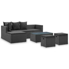 Tuinsets met stalen frame voor moderne elegantie levering bevat - Zwart - Tuinsets