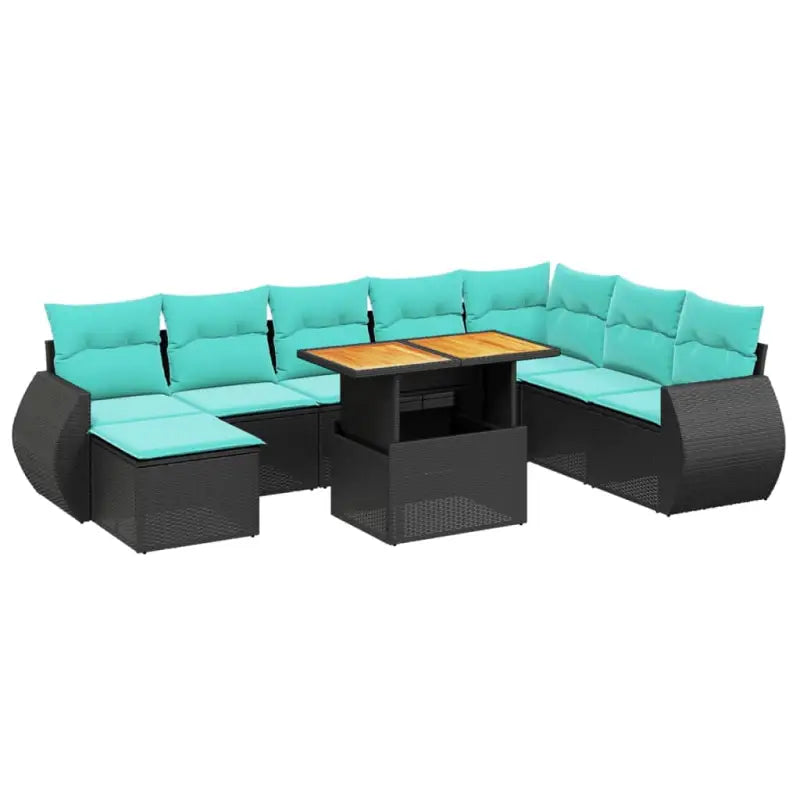 Tuinsets met zwart materiaal en gepoedercoat staal voor buitencomfort - Tuinsets