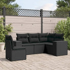 Tuinsets met zwart materiaal en gepoedercoat staal voor comfortabel buiten Gebruik - Zwart / Zonder tafel - Tuinsets