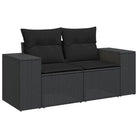 Tuinsets met zwart materiaal en gepoedercoat staal voor comfortabel buiten Gebruik - Tuinsets