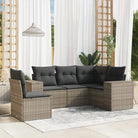 Tuinsets met zwart materiaal en gepoedercoat staal voor comfortabel buiten Gebruik - Grijs / Zonder tafel - Tuinsets