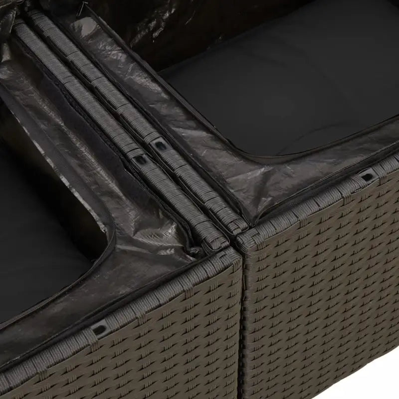 Tuinsets met zwart materiaal en gepoedercoat staal voor comfortabel buiten genieten - Tuinsets