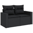 Tuinsets met zwart materiaal en gepoedercoat staal voor comfortabel buiten genieten - Tuinsets
