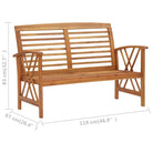 Tuinsets van massief acaciahout met vintage uitstraling - Tuinsets