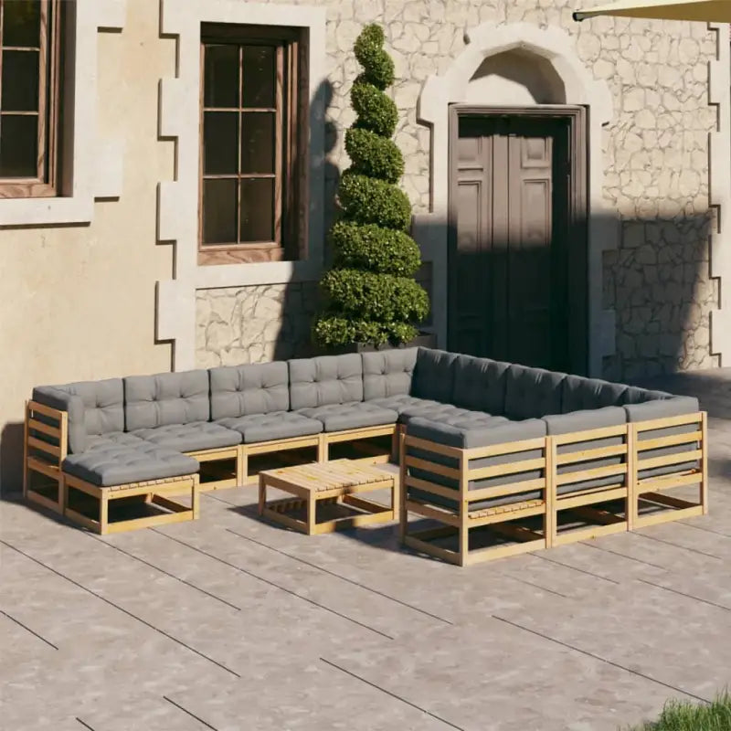 Tuinsets van massief grenenhout voor ontspanning en gezelligheid - Tuinsets