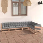 Tuinsets van massief grenenhout voor ontspanning en gezelligheid - Naturel / Ja - Tuinsets