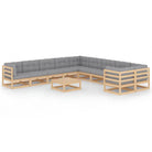 Tuinsets van massief grenenhout voor ontspanning en gezelligheid - Naturel / Ja - Tuinsets