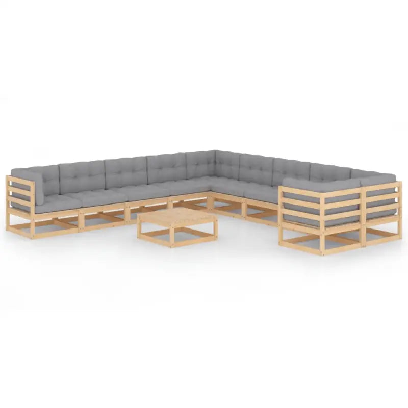 Tuinsets van massief grenenhout voor ontspanning en gezelligheid - Naturel / Ja - Tuinsets