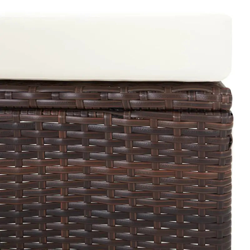 Tuinstoel met ingebouwde voetensteun in stijlvol Poly Rattan - Tuinstoelen