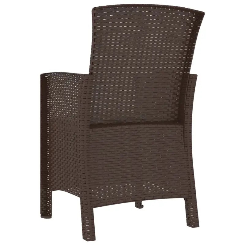 Tuinstoel met kussen in rattan-look voor comfortabel buiten zitten - Tuinstoelen