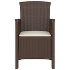 Tuinstoel met kussen in rattan-look voor comfortabel buiten zitten - Tuinstoelen