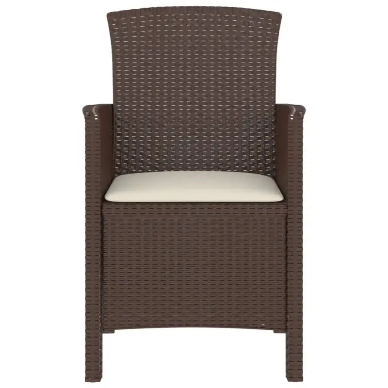 Tuinstoel met kussen in rattan-look voor comfortabel buiten zitten - Tuinstoelen