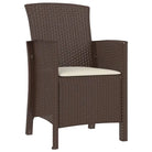 Tuinstoel met kussen in rattan-look voor comfortabel buiten zitten - Tuinstoelen