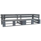 Tuinstoel van geïmpregneerd grenenhout met pallet ontwerp - Grijs / 1 - Tuinbanken