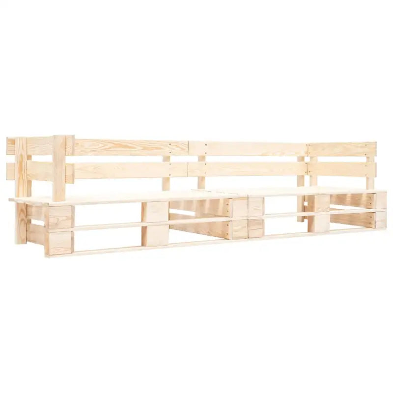 Tuinstoel van geïmpregneerd grenenhout met pallet ontwerp - Lichtbruin / 1 - Tuinbanken