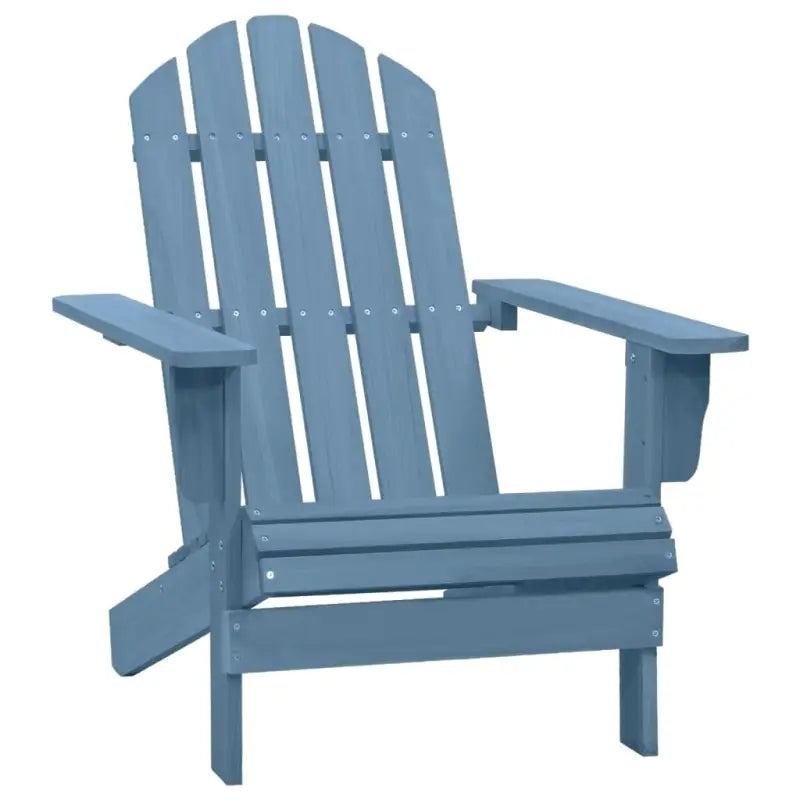 Tuinstoel van massief vurenhout voor comfortabel ontspanning - Blauw / 1 - Tuinstoelen