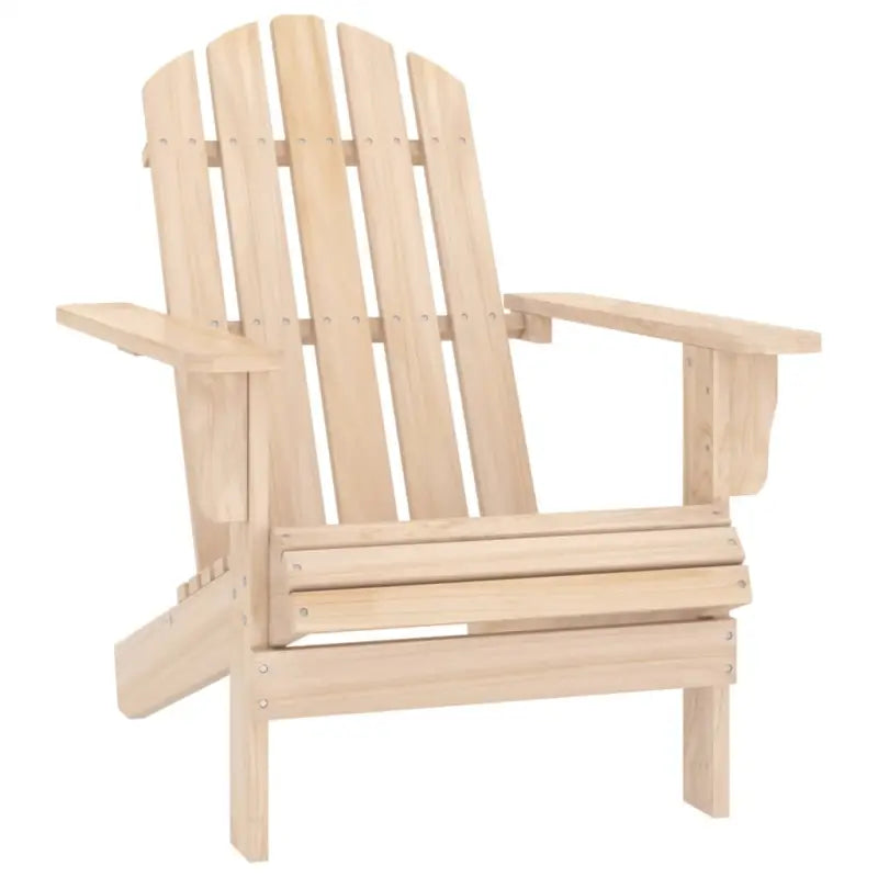 Tuinstoel van massief vurenhout voor comfortabel ontspanning - Naturel / 1 - Tuinstoelen