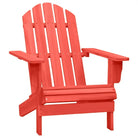 Tuinstoel van massief vurenhout voor comfortabel ontspanning - Rood / 1 - Tuinstoelen
