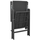 Tuinstoel van PE-rattan met zwart gepoedercoat aluminium afmetingen - Tuinsets