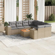Tuinstoelen en loungeset met beige materiaal en gepoedercoat staal - Tuinsets