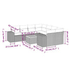 Tuinstoelen en loungeset met beige materiaal en gepoedercoat staal - Tuinsets