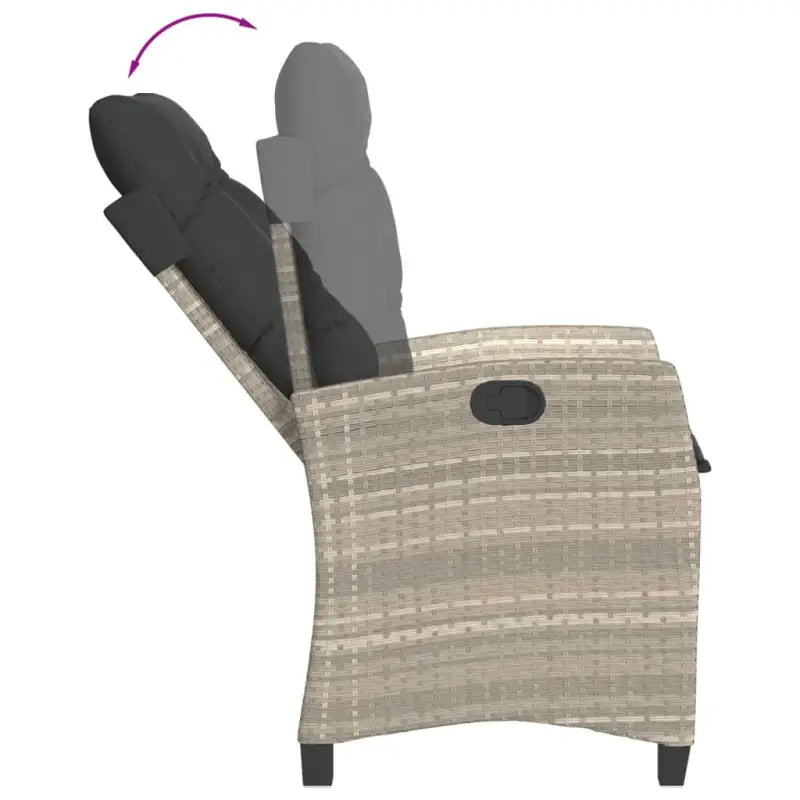 Tuinstoelen en tafel met poly rattan en gemakkelijk schoon glas - Tuinsets