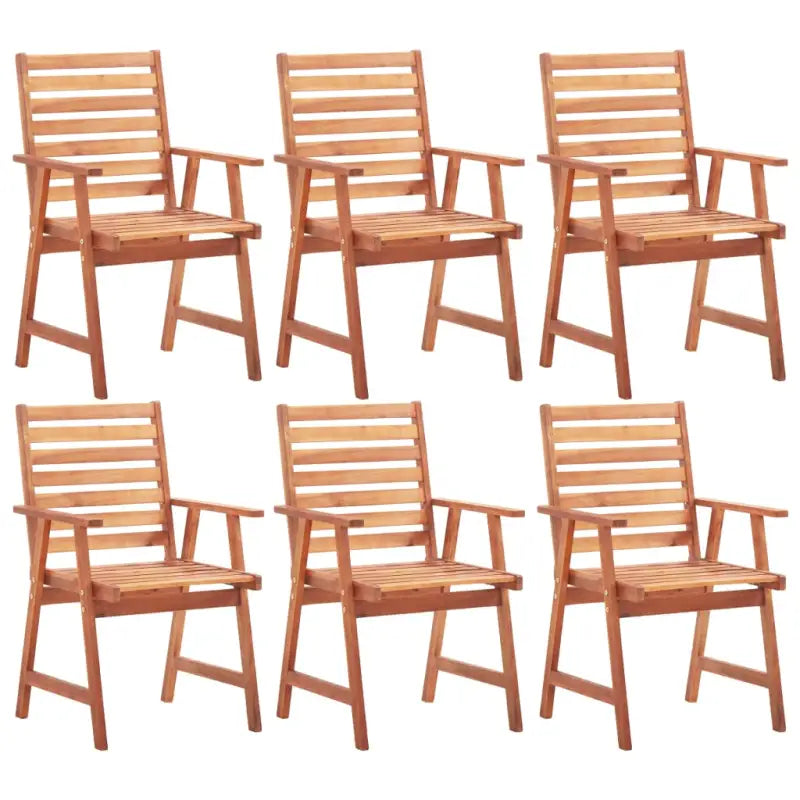 Tuinstoelen in massief acaciahout voor buiten eten - Tuinstoelen