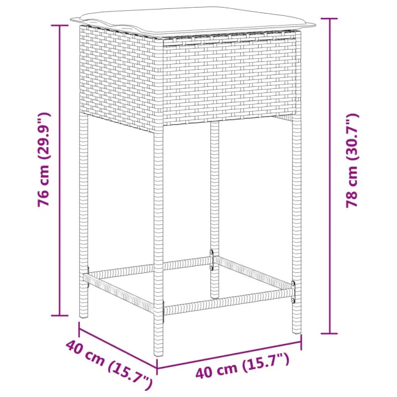 Tuinstoelen in poly rattan voor een comfortabele zitervaring - Tuinstoelen