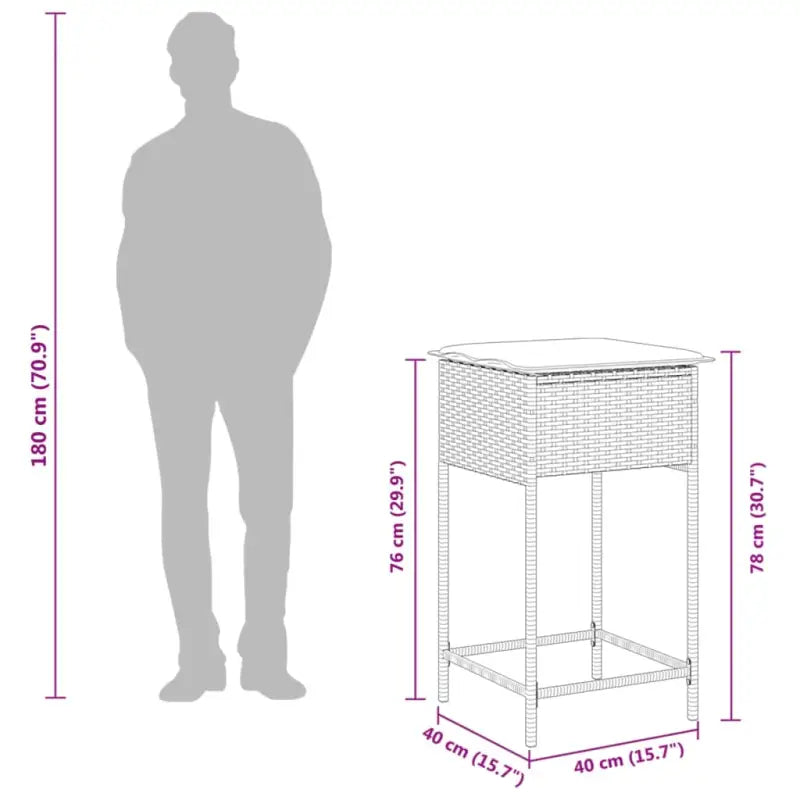 Tuinstoelen in poly rattan voor een comfortabele zitervaring - Tuinstoelen