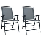 Tuinstoelen levering bevat een eigentijdse set met massief stalen constructie - Grijs / 2 - Tuinstoelen