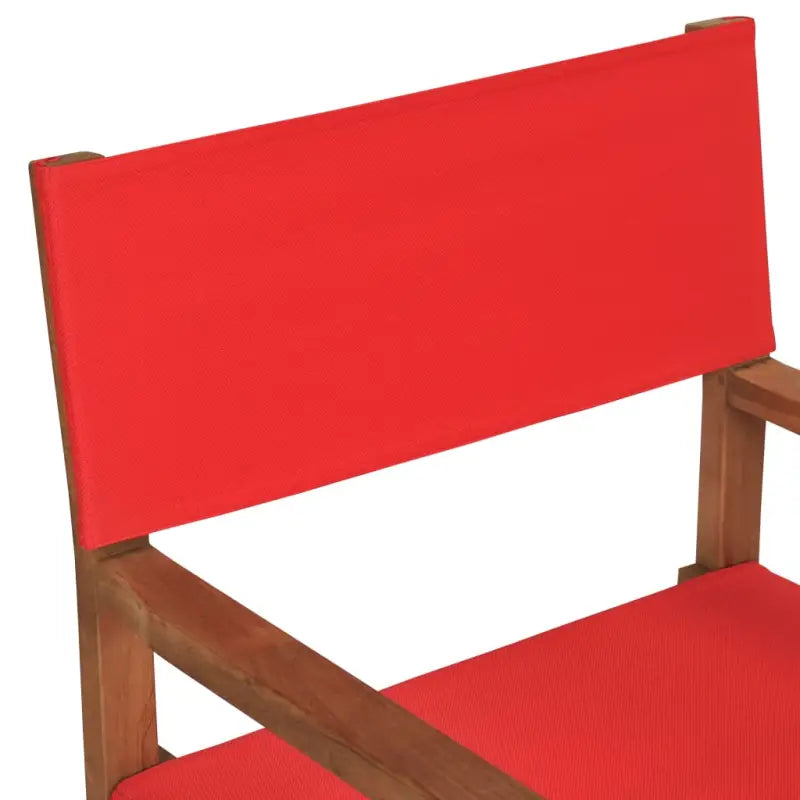Tuinstoelen met fijn geschuurd teakhout voor een stijlvolle tuin of patio - Rood / 1 - Tuinstoelen
