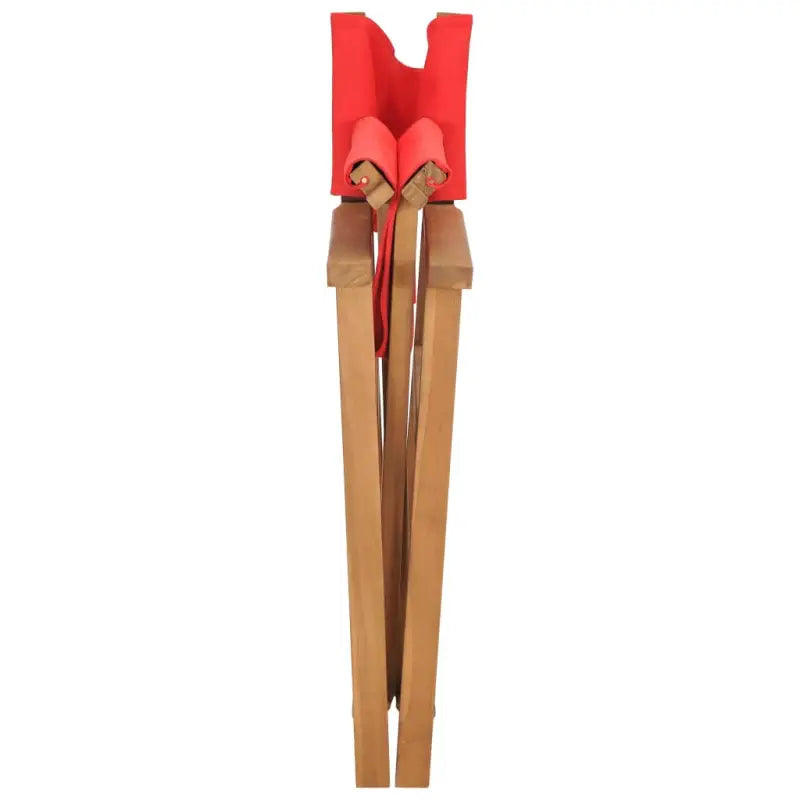Tuinstoelen met fijn geschuurd teakhout voor een stijlvolle tuin of patio - Rood / 1 - Tuinstoelen