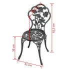 Tuinstoelen met gegoten aluminium en gietijzeren poten levering bevat - Tuinstoelen