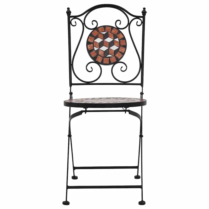 Tuinstoelen met gepoedercoat ijzeren frame voor tuin en balkon - Tuinstoelen