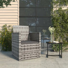 Tuinstoelen met kussens van duurzaam poly rattan voor een mooie tuin plek - Grijs / 1 / Zonder rugkussen - Tuinstoelen