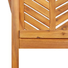 Tuinstoelen met latten in visgraatpatroon van massief acaciahout - Tuinstoelen