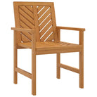 Tuinstoelen met latten in visgraatpatroon van massief acaciahout - Tuinstoelen