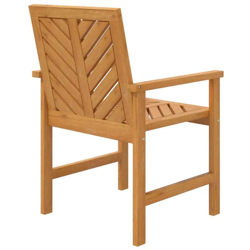 Tuinstoelen met latten in visgraatpatroon van massief acaciahout - Tuinstoelen