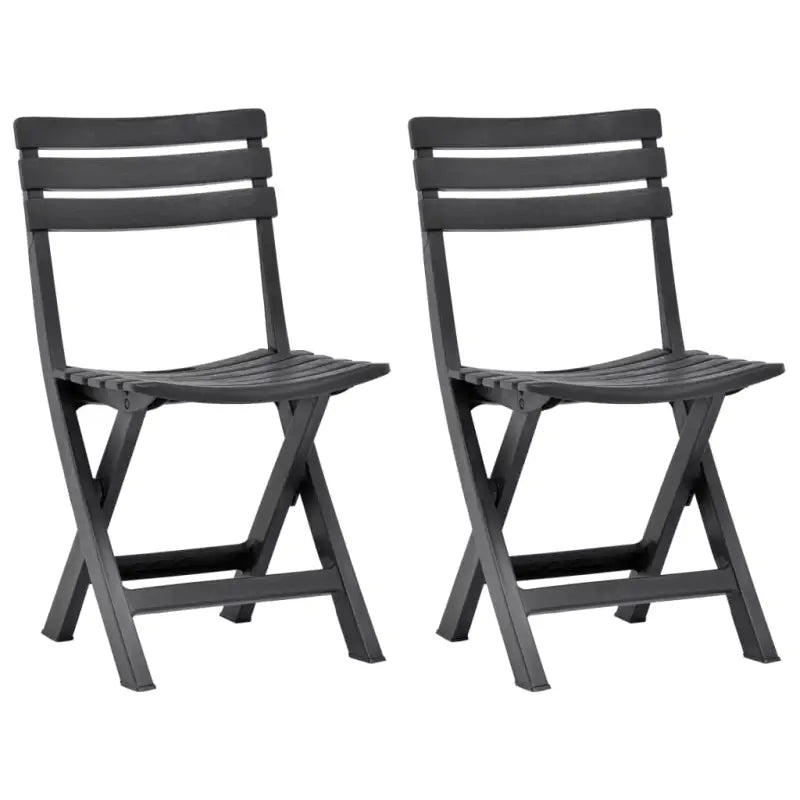 Tuinstoelen met levering bevat voor een comfortabel zitplekje buiten - Antraciet / 2 - Tuinstoelen