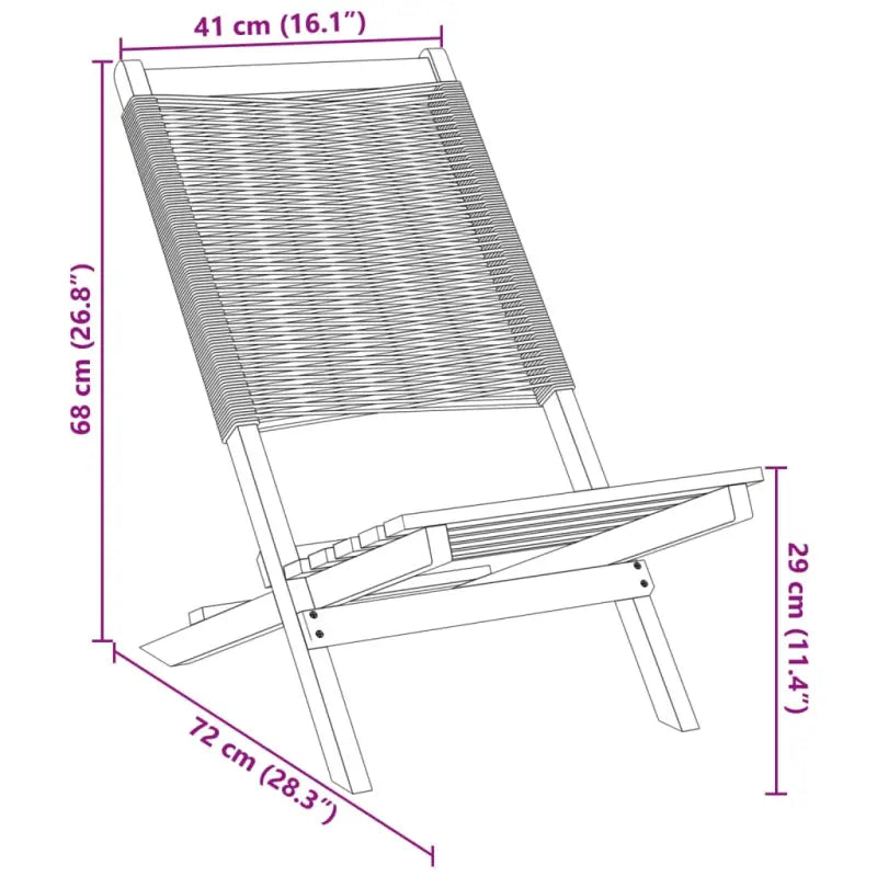 Tuinstoelen met massief acaciahout en gekantelde rugleuning - Tuinstoelen