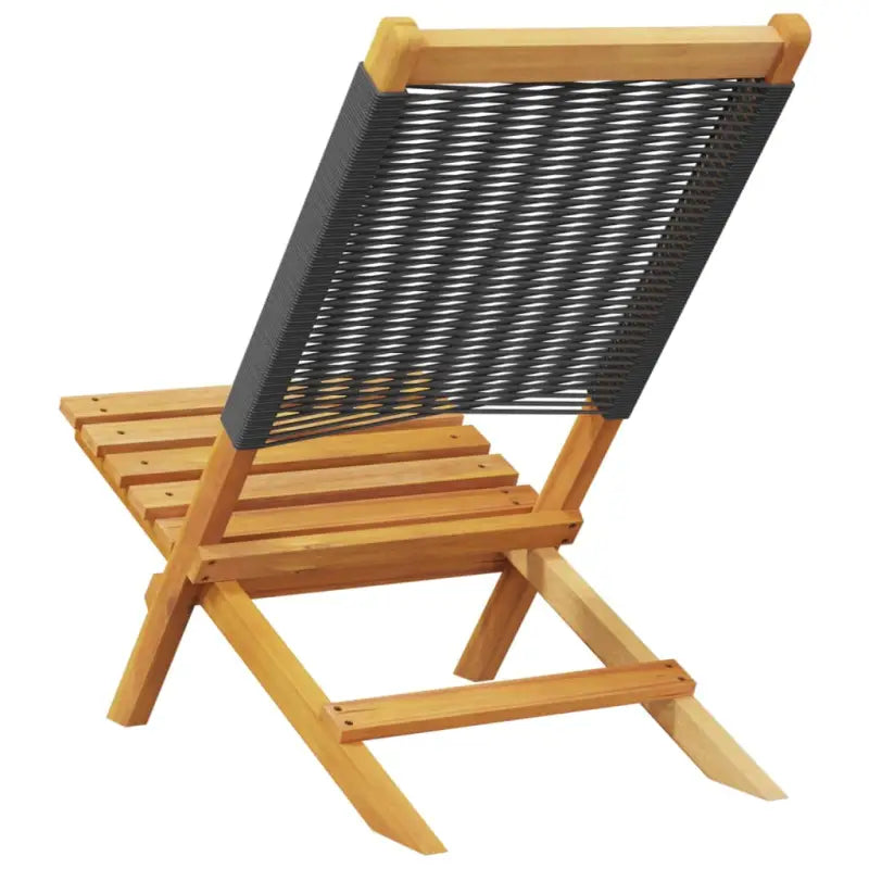 Tuinstoelen met massief acaciahout en gekantelde rugleuning - Tuinstoelen